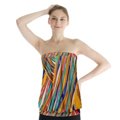 Fabric-2 Strapless Top by nateshop