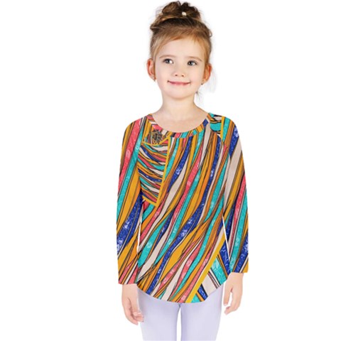 Fabric-2 Kids  Long Sleeve Tee by nateshop