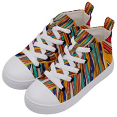 Fabric-2 Kids  Mid-top Canvas Sneakers by nateshop