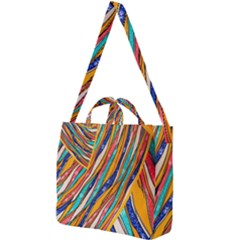 Fabric-2 Square Shoulder Tote Bag by nateshop