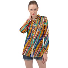 Fabric-2 Long Sleeve Satin Shirt