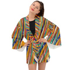 Fabric-2 Long Sleeve Kimono by nateshop