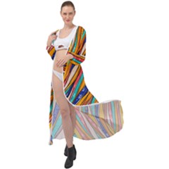 Fabric-2 Maxi Chiffon Beach Wrap by nateshop