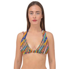 Fabric-2 Double Strap Halter Bikini Top by nateshop