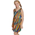 Fabric-2 Kids  Sleeveless Tiered Mini Dress View2