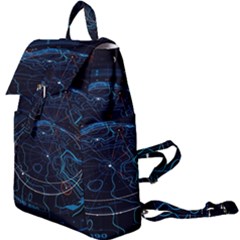 Earth Map Futuristic Globe Buckle Everyday Backpack by danenraven