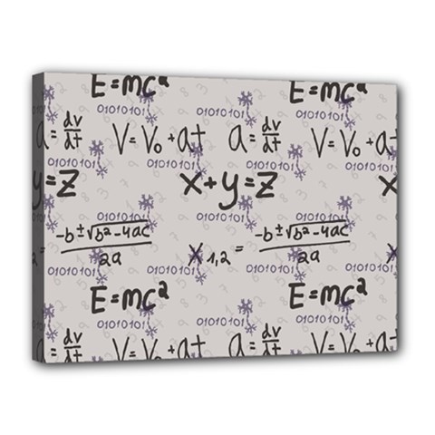 Pattern Wallpaper Math Formula Albert Einstein Canvas 16  X 12  (stretched) by danenraven