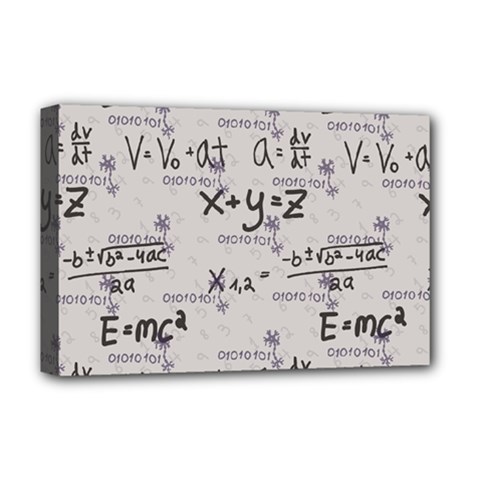 Pattern Wallpaper Math Formula Albert Einstein Deluxe Canvas 18  X 12  (stretched) by danenraven