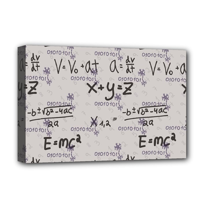 Pattern Wallpaper Math Formula Albert Einstein Deluxe Canvas 18  x 12  (Stretched)