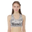 Pattern Wallpaper Math Formula Albert Einstein Sports Bra with Border View1