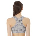 Pattern Wallpaper Math Formula Albert Einstein Sports Bra with Border View2