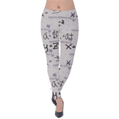 Pattern Wallpaper Math Formula Albert Einstein Velvet Leggings by danenraven