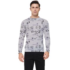 Pattern Wallpaper Math Formula Albert Einstein Men s Long Sleeve Rash Guard by danenraven