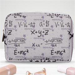 Pattern Wallpaper Math Formula Albert Einstein Make Up Pouch (medium) by danenraven