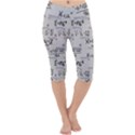 Pattern Wallpaper Math Formula Albert Einstein Lightweight Velour Cropped Yoga Leggings View1