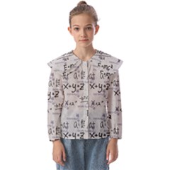 Pattern Wallpaper Math Formula Albert Einstein Kids  Peter Pan Collar Blouse by danenraven