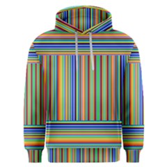 Abstract Stripe Pattern Rainbow Men s Overhead Hoodie by Wegoenart