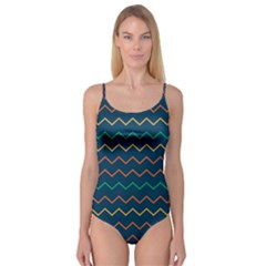 Pattern Zig Zag Colorful Zigzag Camisole Leotard 