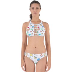 Children Pattern Cute Pattern Perfectly Cut Out Bikini Set