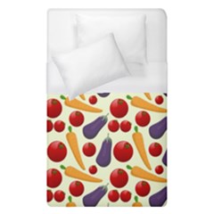 Vegetable Food Illustration Patterntexture Duvet Cover (single Size) by Wegoenart