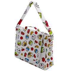 Illustration Vector Fruit Animal Cartoon Pattern Box Up Messenger Bag by Wegoenart