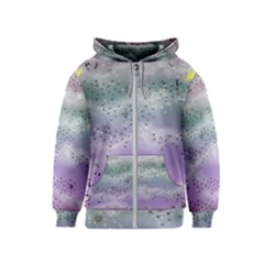 Bird Art Design Pattern Butterfly Kids  Zipper Hoodie