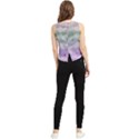 Bird Art Design Pattern Butterfly V-Neck Cropped Tank Top View2