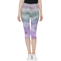 Bird Art Design Pattern Butterfly Inside Out Lightweight Velour Capri Leggings  by Wegoenart