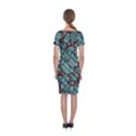 Marble Rock Pattern Texture Antique Classic Short Sleeve Midi Dress View2