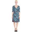 Marble Rock Pattern Texture Antique Wrap Up Cocktail Dress View1