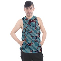 Marble Rock Pattern Texture Antique Men s Sleeveless Hoodie by Wegoenart