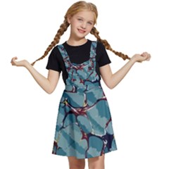 Marble Rock Pattern Texture Antique Kids  Apron Dress by Wegoenart