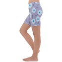 Flower Pattern Background Kids  Lightweight Velour Capri Yoga Leggings View2