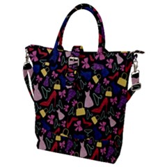 Fashion Pattern Accessories Design Buckle Top Tote Bag by Wegoenart