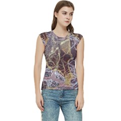 Marble Pattern Texture Rock Stone Surface Tile Women s Raglan Cap Sleeve Tee