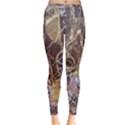 Marble Pattern Texture Rock Stone Surface Tile Inside Out Leggings View1