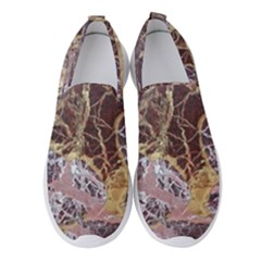 Marble Pattern Texture Rock Stone Surface Tile Women s Slip On Sneakers by Ravend