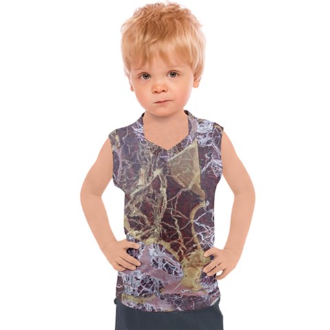 Marble Pattern Texture Rock Stone Surface Tile Kids  Sport Tank Top by Ravend