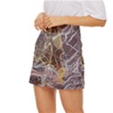 Marble Pattern Texture Rock Stone Surface Tile Mini Front Wrap Skirt View2