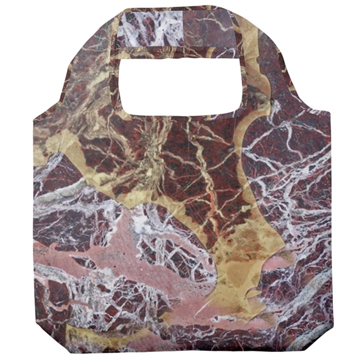 Marble Pattern Texture Rock Stone Surface Tile Foldable Grocery Recycle Bag