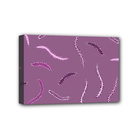 Feather Mini Canvas 6  X 4  (stretched) by nateshop