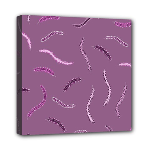 Feather Mini Canvas 8  X 8  (stretched) by nateshop