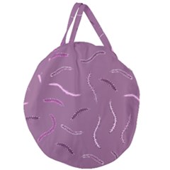 Feather Giant Round Zipper Tote by nateshop