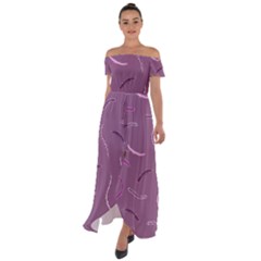 Feather Off Shoulder Open Front Chiffon Dress by nateshop