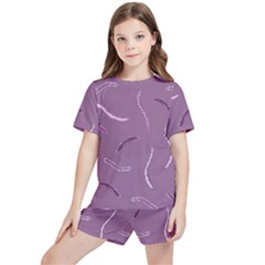 Feather Kids  Tee And Sports Shorts Set by nateshop