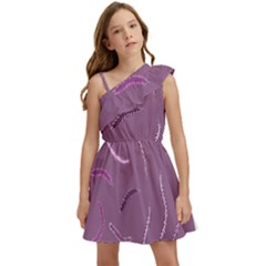 Feather Kids  One Shoulder Party Dress by nateshop