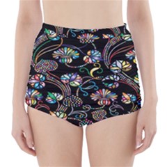 Floral High-waisted Bikini Bottoms by nateshop