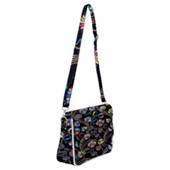 Floral Shoulder Bag With Back Zipper by nateshop