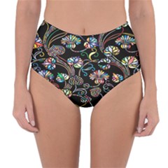 Floral Reversible High-waist Bikini Bottoms by nateshop