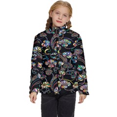 Floral Kids  Puffer Bubble Jacket Coat by nateshop